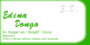 edina dongo business card